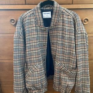 Old Navy Tweed Bomber Jacket